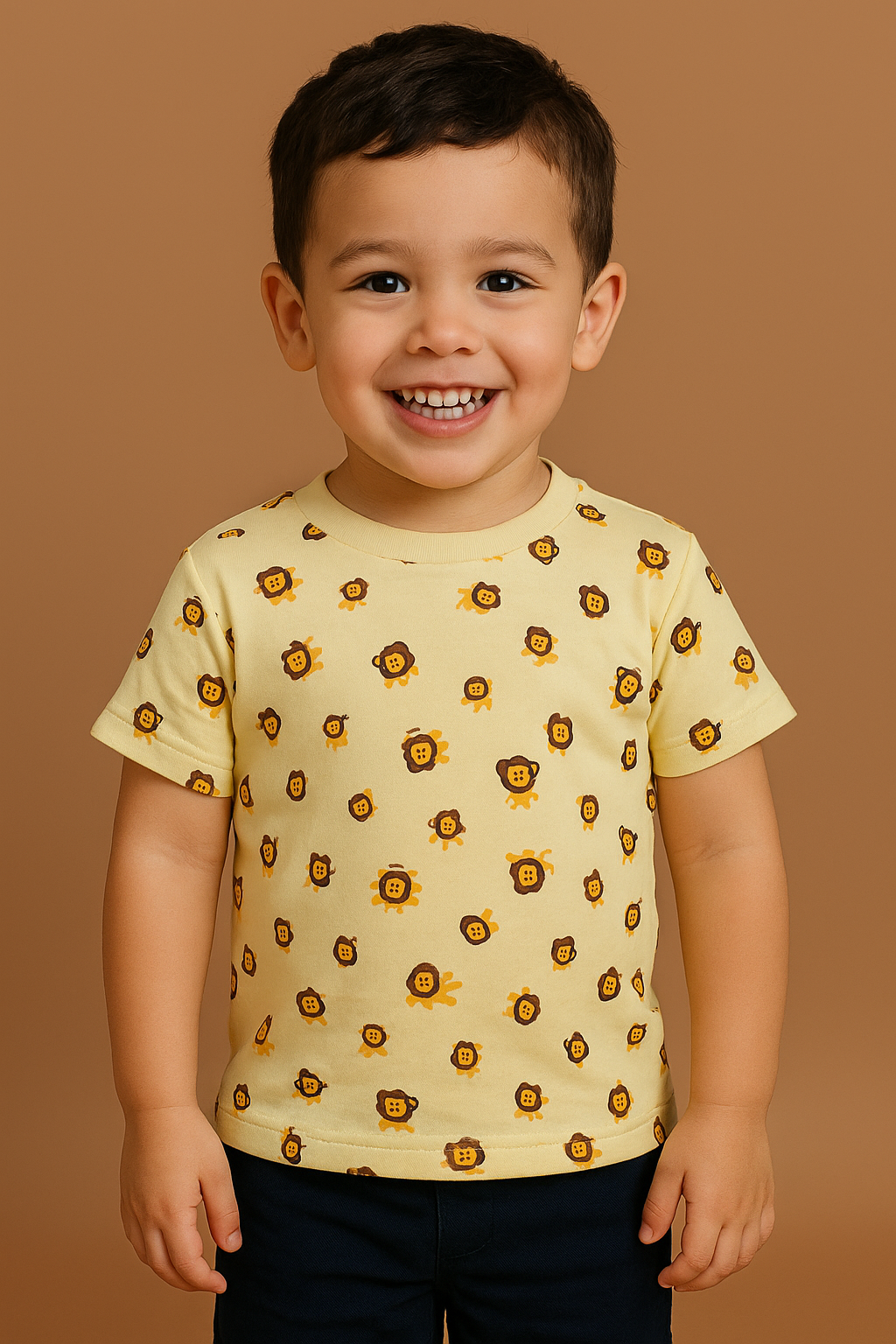 Baby Boys’ T-Shirt | “Leo the Lion” Cotton Tee