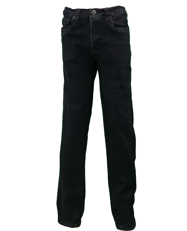 Boys’ Classic Fit Straight Jeans – Acid Wash Denim