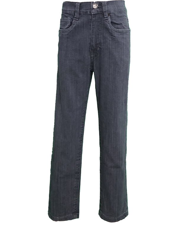 Boys’ Classic Fit Straight Jeans – Acid Wash Denim