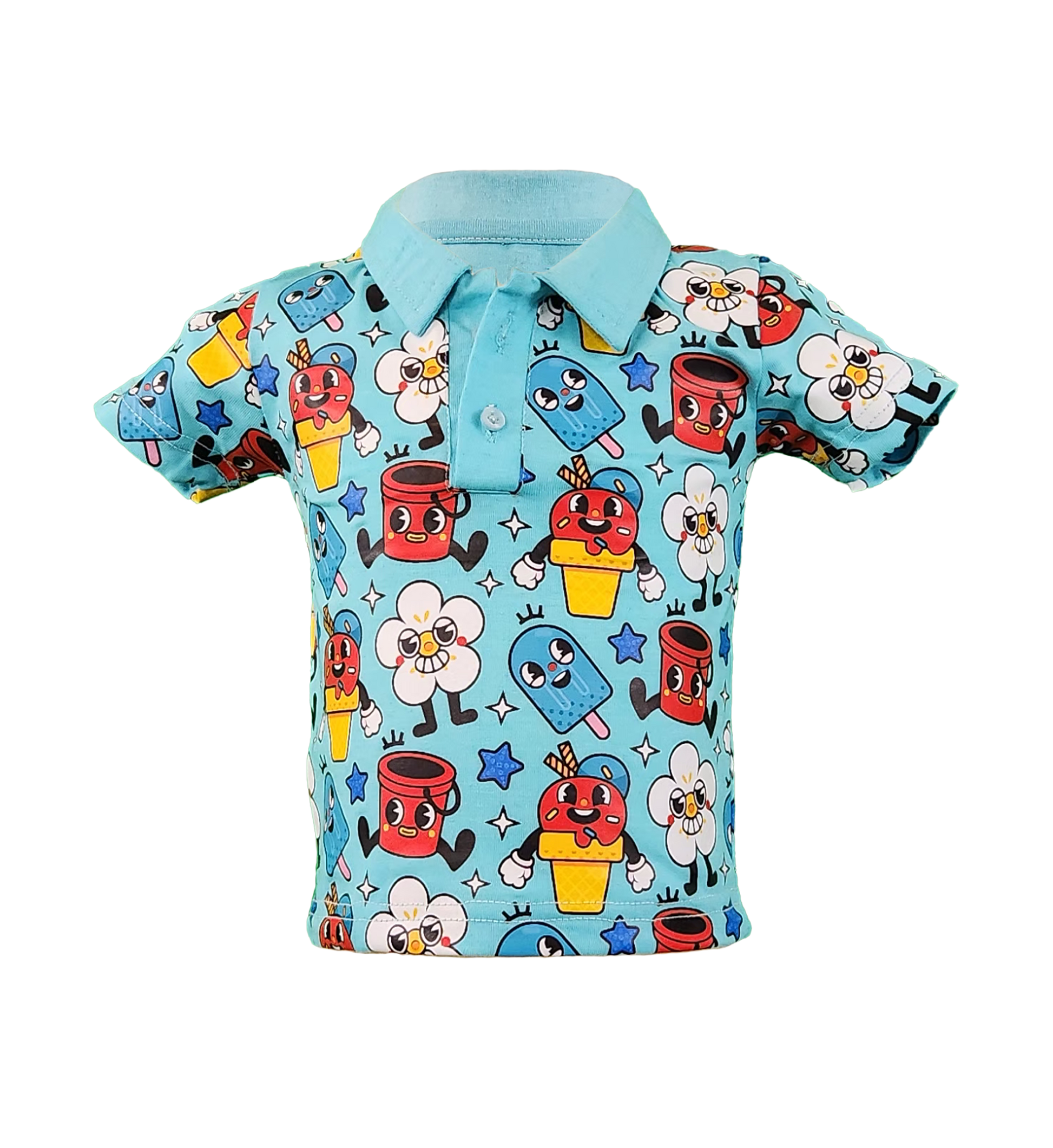 Popsicle Printed Polo Shirt – Cool, Fun, and Expressive