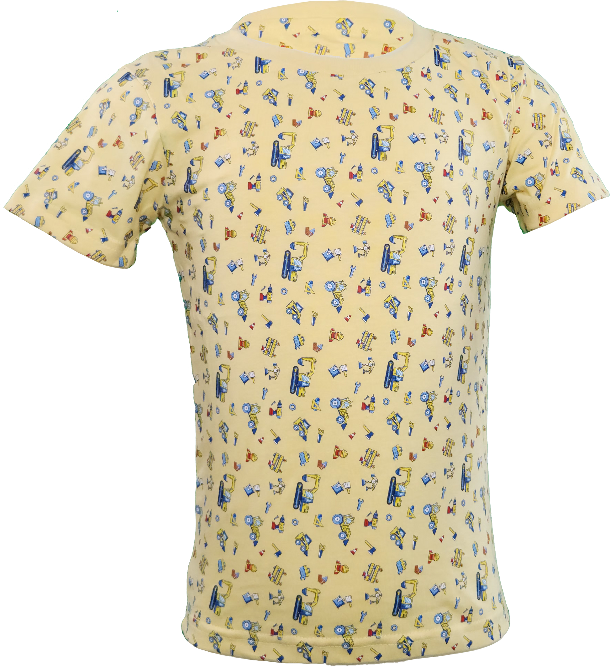 Little Builders Construction Shirt for Kids – Trucks & Tools Graphics
