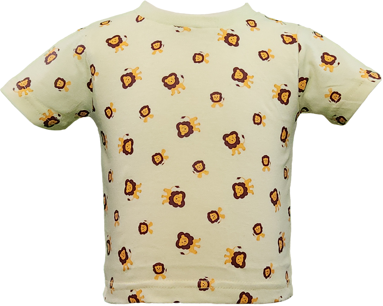 Yellow toddler t-shirt with lion graphic print – Leo the Lion

