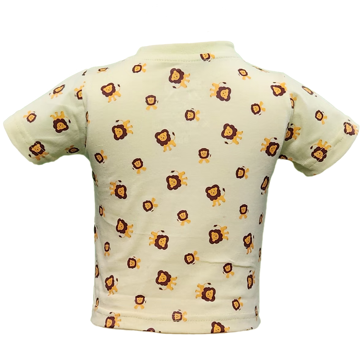 Yellow toddler t-shirt with lion graphic print – Leo the Lion