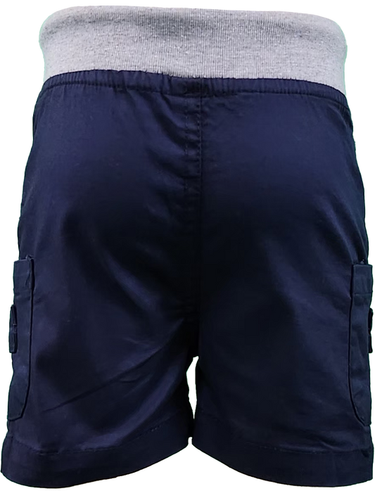 Navy Blue Infant and Toddler Cargo Shorts