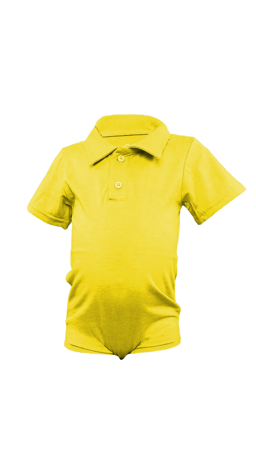 Baby Boy Cotton Polo Bodysuit – Classic Onesie